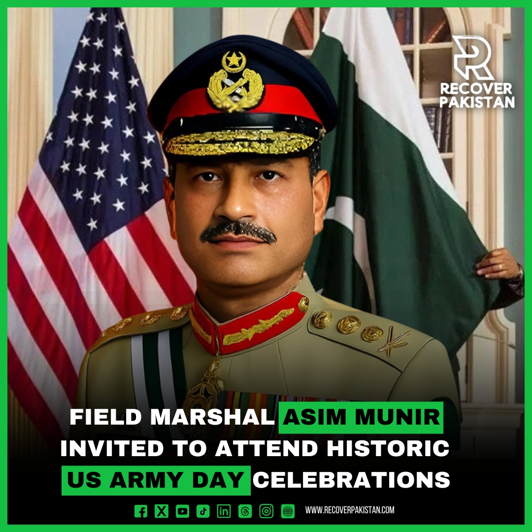Field Marshal Asim Munir is invited to the US for their army celebration and parade.